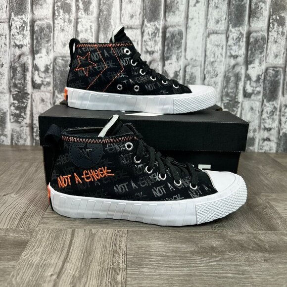 CONVERSE UNT1TL3D MID SNEAKERS A04383C BLACK grade school Size 4 - Picture 1 of 9